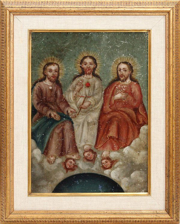 SPANISH PAINTING ON TIN (1 of 2)