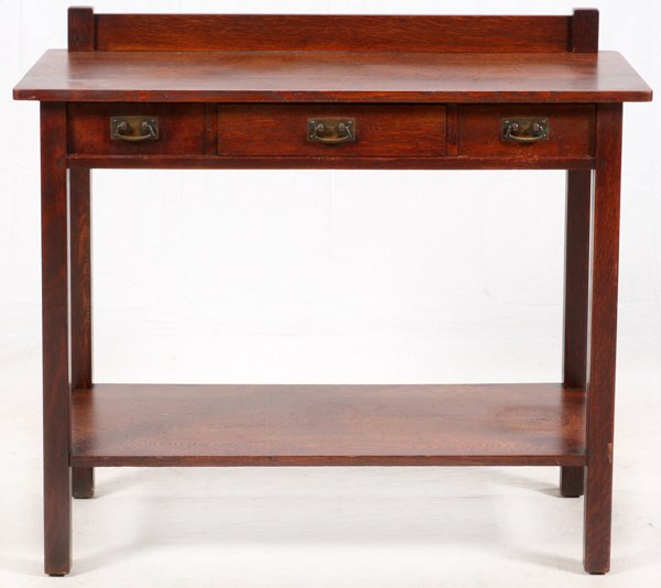 STICKLEY BROS. OAK SERVER C.1912 (1 of 4)