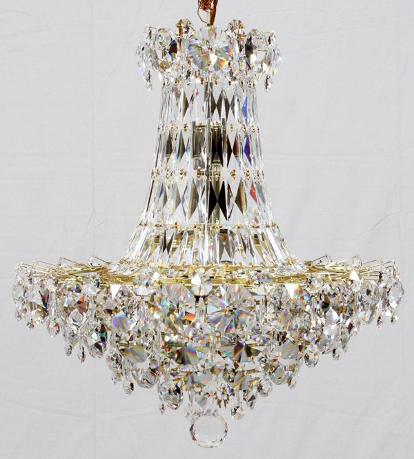 SCHONBEK CRYSTAL 11 LIGHT CHANDELIER (1 of 4)