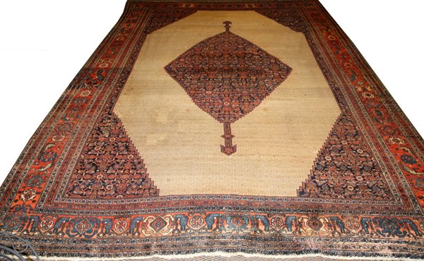 PERSIAN BIJAR HAND WOVEN WOOL CARPET (1 of 5)