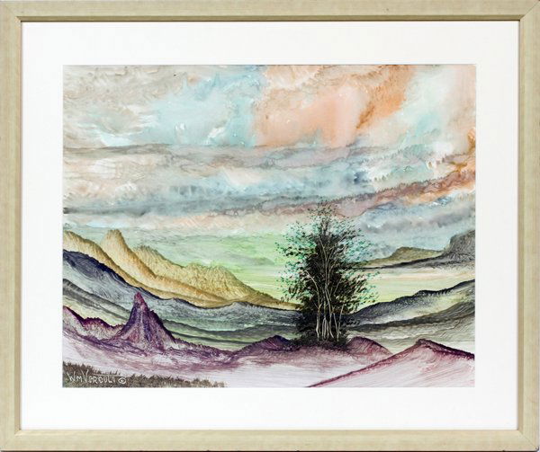 WILLIAM VERDULT OIL ON PAPER (1 of 3)