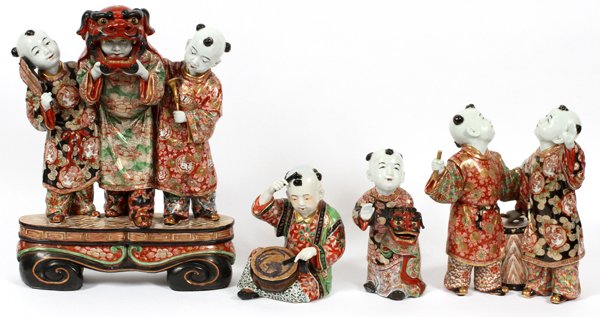CHINESE PORCELAIN FIGURAL GROUPINGS (1 of 2)