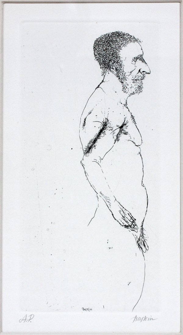 LEONARD BASKIN ETCHING (1 of 4)
