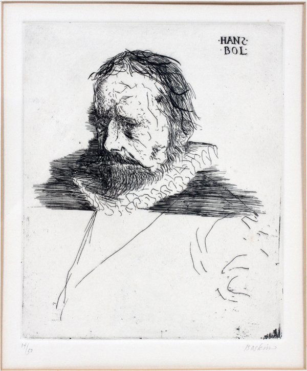 LEONARD BASKIN ETCHING (1 of 5)