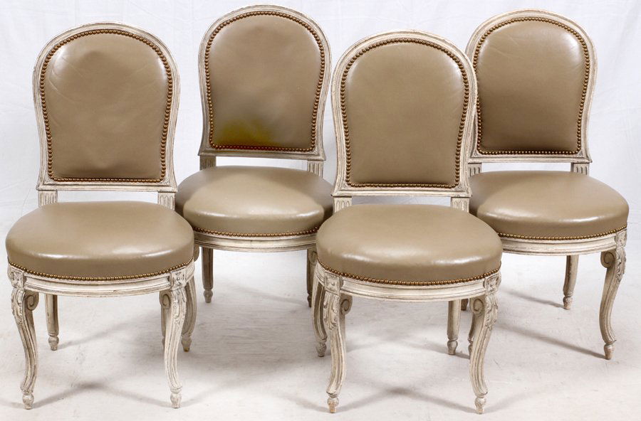 LOUIS XV STYLE SIDE CHAIRS 4 PIECES (1 of 3)