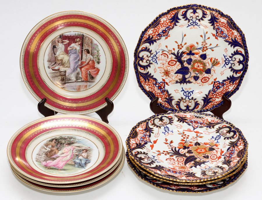 ROYAL CROWN DERBY AND AUSTRIAN PORCELAIN PLATES (1 of 4)