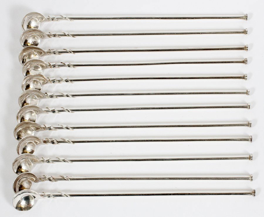 STERLING STRAW SPOONS 12 (1 of 2)
