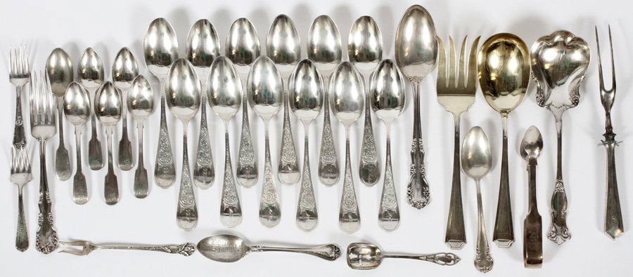 AMERICAN & ENGLISH ASSORTED STERLING FLATWARE (1 of 2)