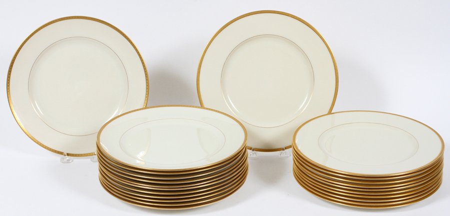 LENOX PLATES PORCELAIN SET OF 12 AND SET OF 11 (1 of 3)