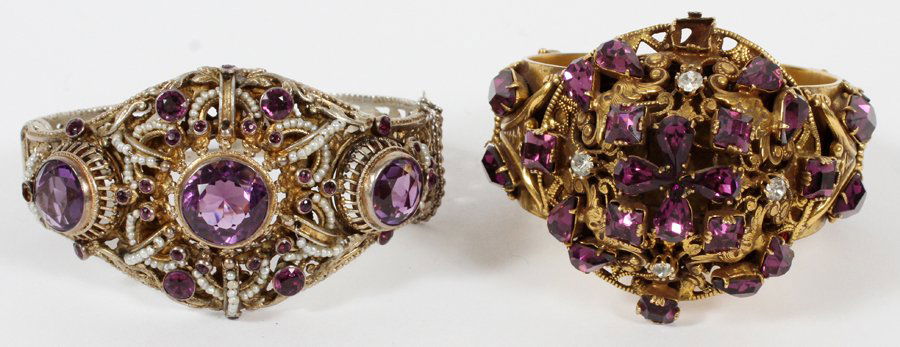 AMETHYST & SEA PEARL CUFF BRACELETS 2 (1 of 1)