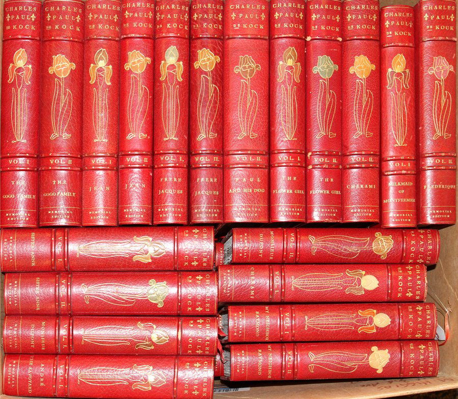 THE WORKS OF CHARLES PAUL DE COCK 42 BOOKS (1 of 2)