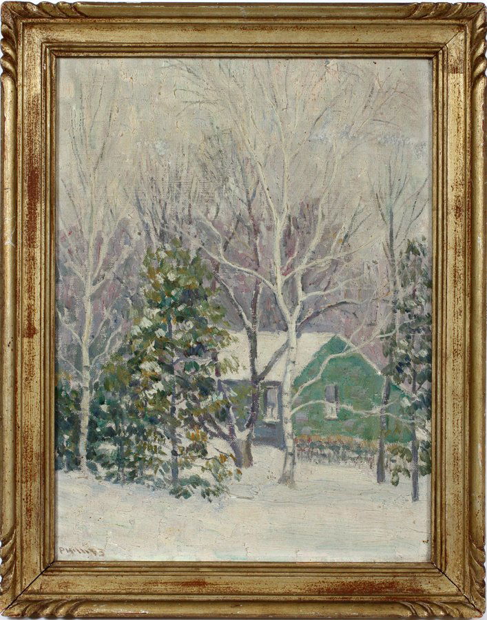 SAMUEL PHILLIPS OIL ON BOARD C. 1930 (1 of 3)