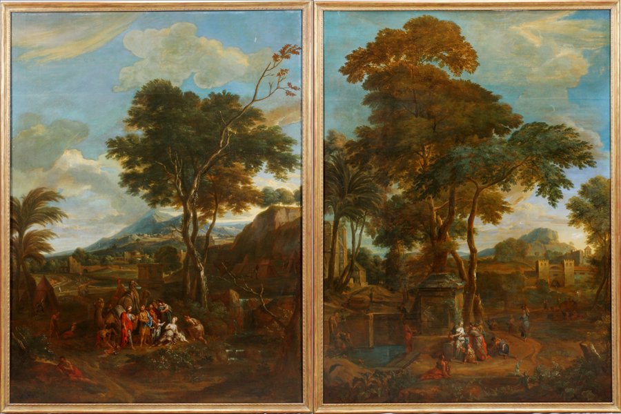 ATTRIBUTED TO P.D. HONDT, FLEMISH OILS ON CANVAS, 18TH (1 of 10)