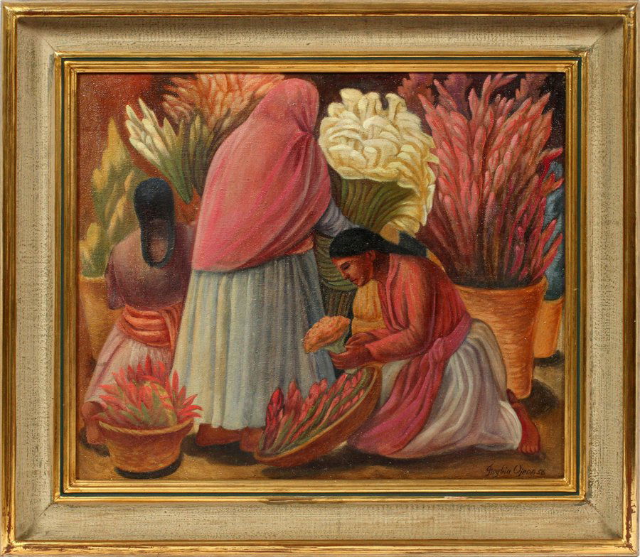 FROYLAN OJEDA OIL ON CANVAS 1955 (1 of 4)