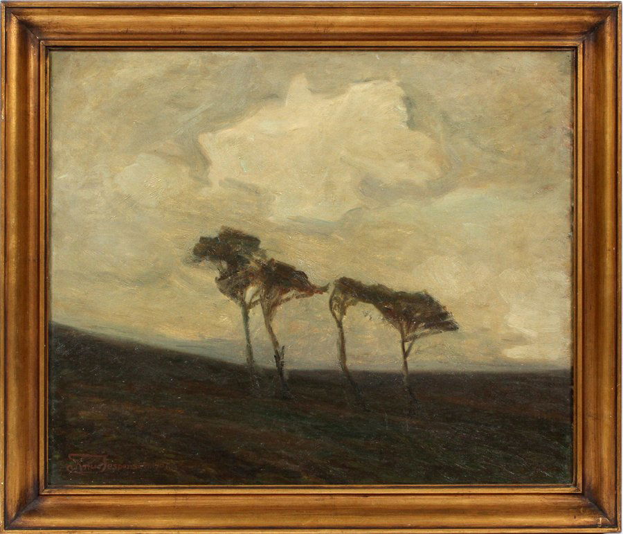 KNUD JESPERSEN OIL ON CANVAS EARLY 20TH CENTURY (1 of 4)