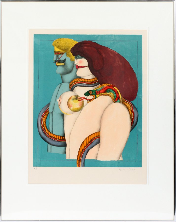 RICHARD LINDNER COLOR LITHOGRAPH (1 of 3)