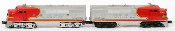 LIONEL 'O27' GA. SANTA FE #2243 'A' UNIT & 'B' UNIT (1 of 2)