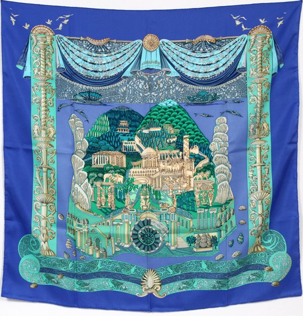 HERMES 'L'ATLANTIDE' SILK SCARF (1 of 2)
