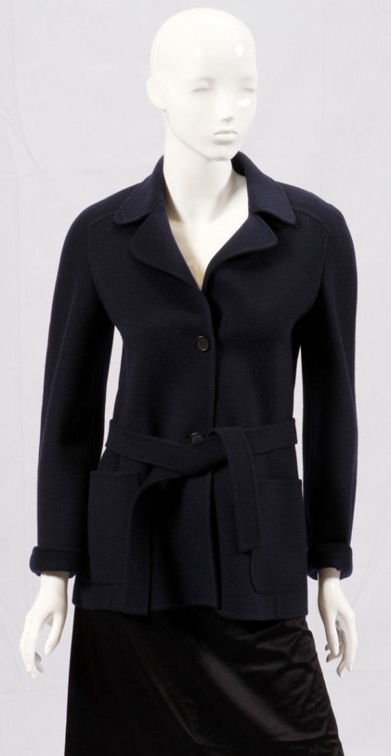 CHRISTIAN RUPERT NAVY WOOL COAT (1 of 2)