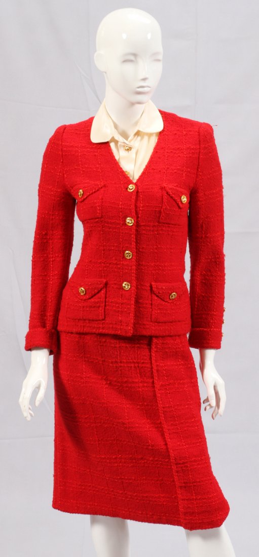 ADOLFO COTTON BLEND SKIRT SUIT (1 of 2)