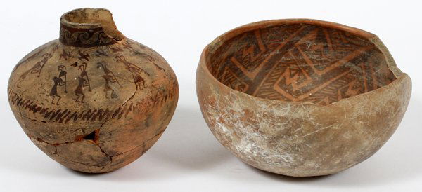 HOHOKAM POTTERY VESSELS 2 PIECES (1 of 3)
