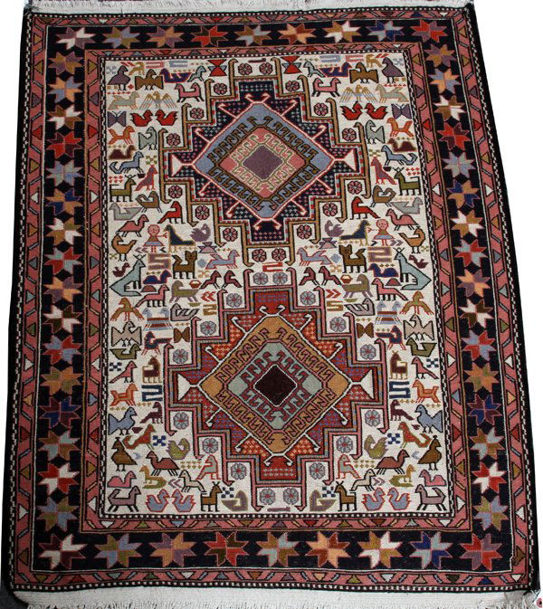 TURKISH HANDWOVEN WOOL RUG (1 of 2)
