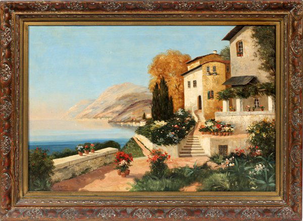 R. KROTTER OIL ON CANVAS 1894 (1 of 4)