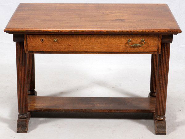 ENGLISH OAK WRITING DESK (1 of 2)