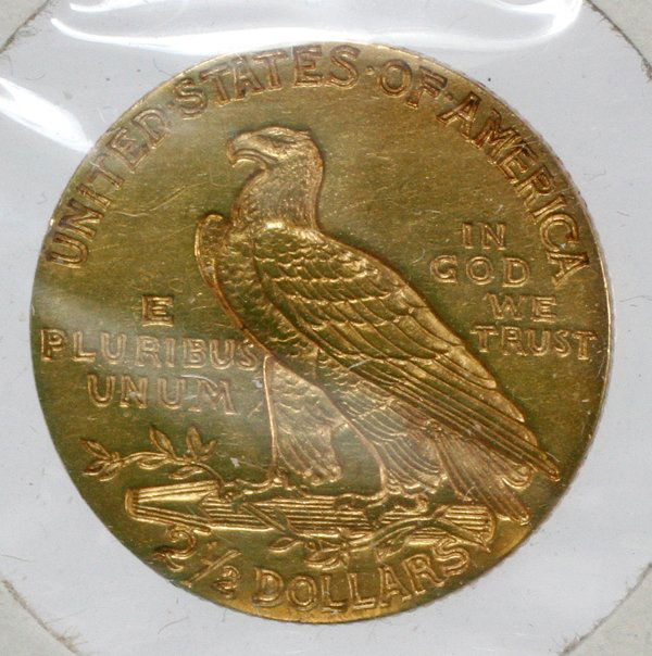 U.S. GOLD COIN $2.50C INDIAN CHIEF WALKING EAGLE (1 of 2)