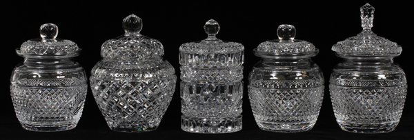 HAND CUT CRYSTAL COVERED COOKIE JARS 5 (1 of 3)