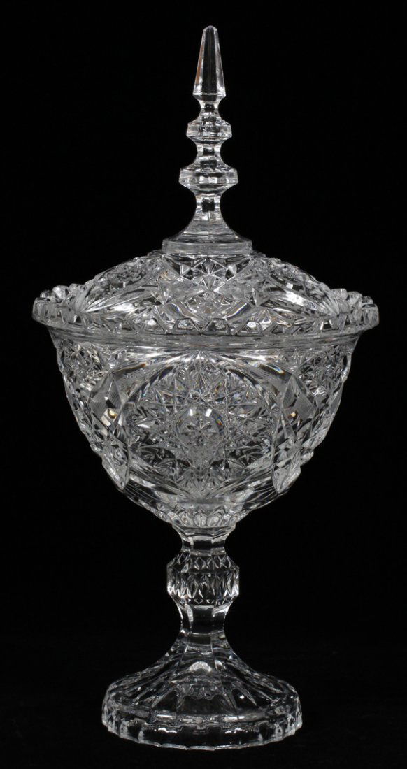 PRESSED GLASS COMPOTE (1 of 2)