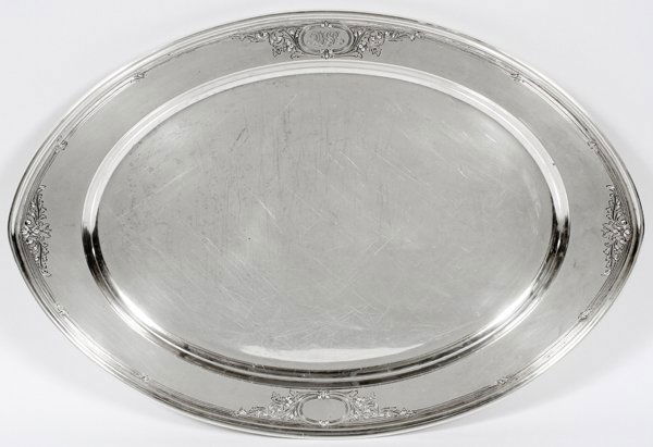 GORHAM STERLING SILVER TRAY 20TH C. (1 of 3)