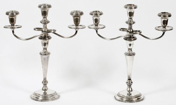 COLUMBIA STERLING CANDELABRUM PAIR (1 of 2)