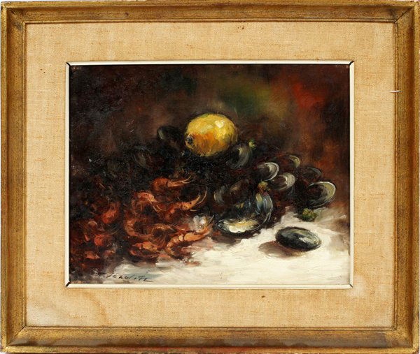 F. JORWITZ OIL ON PANEL STILL LIFE (1 of 3)