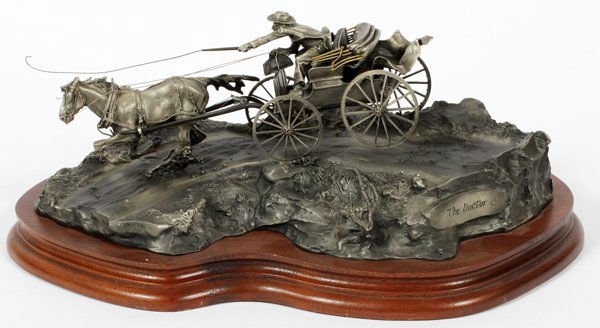 MICHAEL BOYETT PEWTER SCULPTURE (1 of 2)