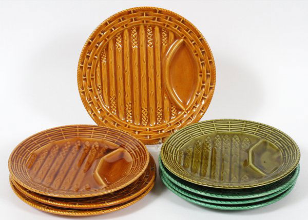BELGIUM AND FRANCE POTTERY PLATES EIGHT (1 of 2)