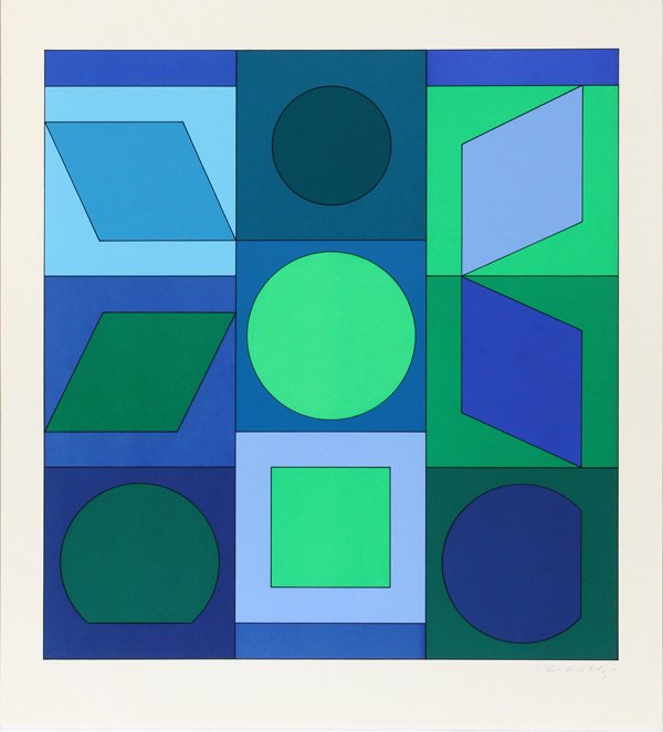 VICTOR VASARELY SERIGRAPH (1 of 3)