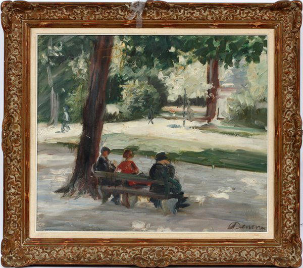 ALEXANDRE DENONNE BELGIUM 1879 - 53 OIL ON CANVAS (1 of 3)