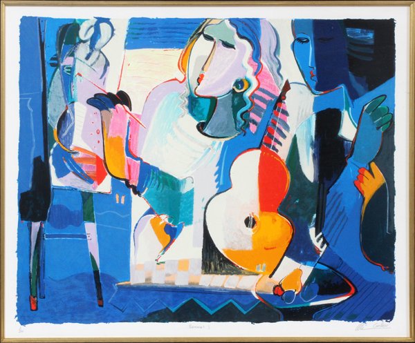 ALI GOLKAR SERIGRAPH ON PAPER C. 1977 (1 of 6)