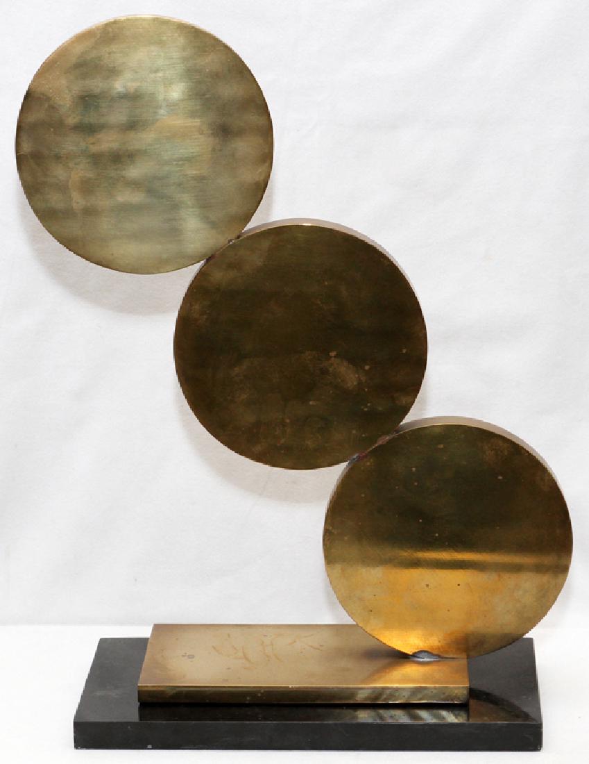 M.K. MODERN PATINATED BRONZE SCULPTURE (1 of 3)