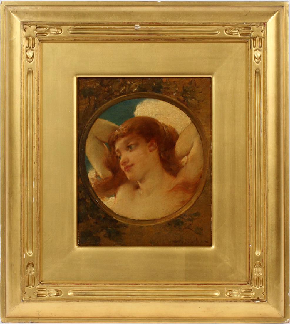 WALTER SHIRLAW OIL ON BEVELED WOOD PANEL 1892 (1 of 7)