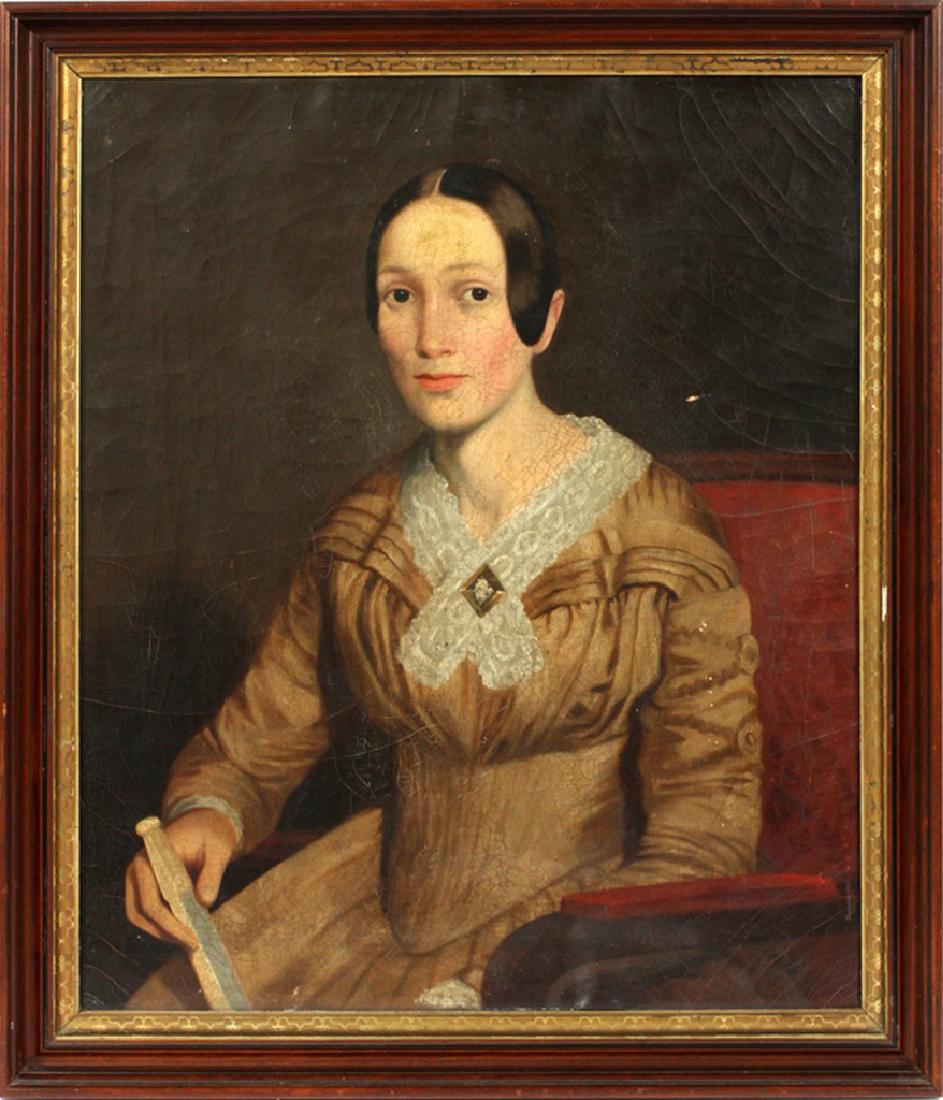 AMERICAN OIL ON CANVAS C 1850 (1 of 3)