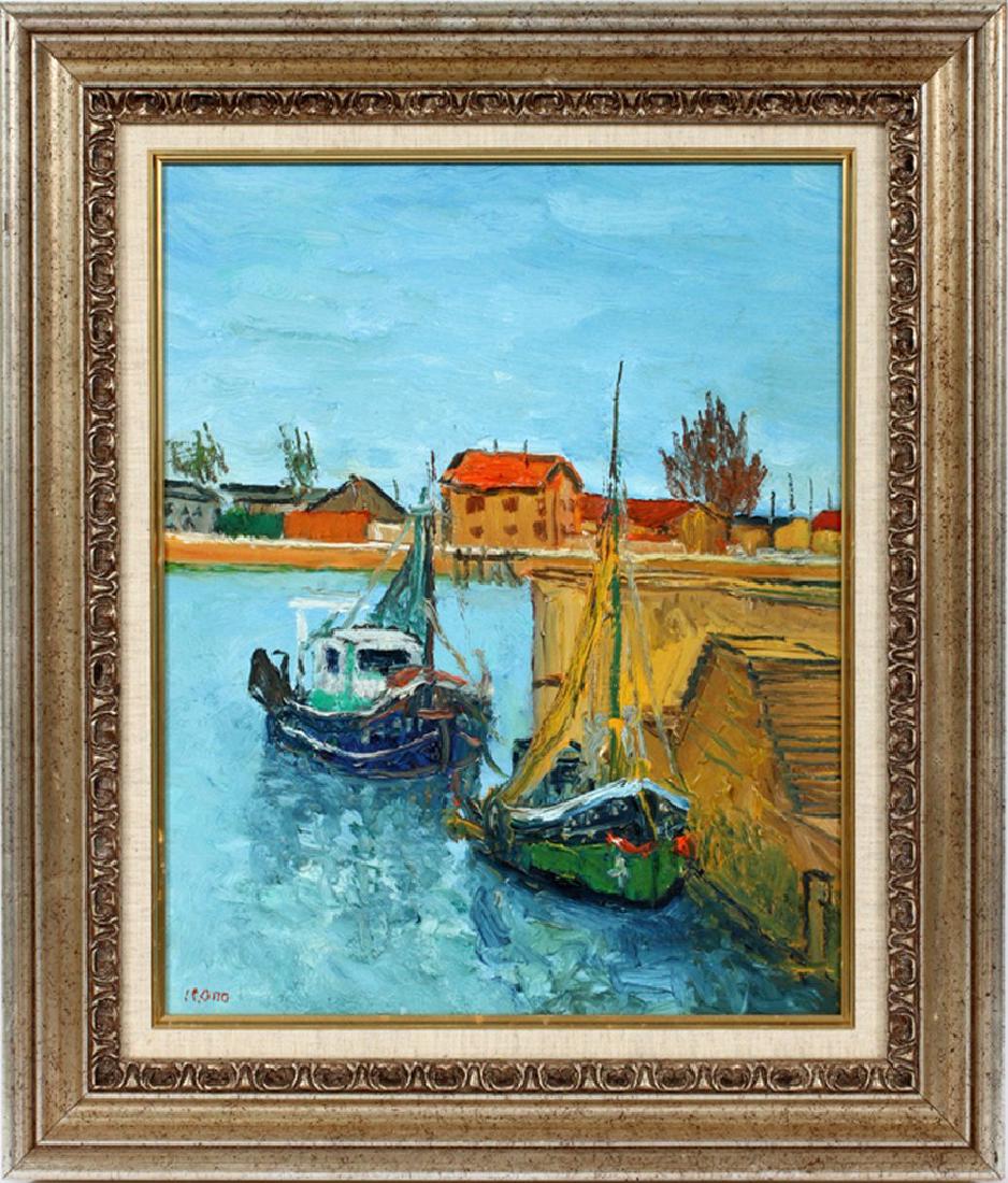 KONO POST IMPRESSIONIST STYLE OIL ON CANVAS C. 2000 (1 of 3)