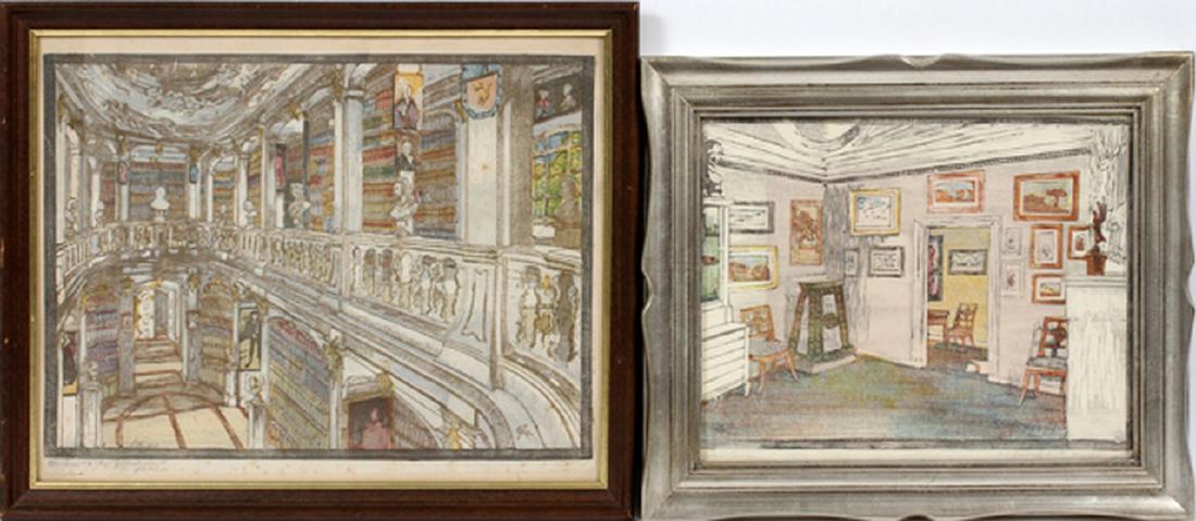 M. GEIBEL WEIMAR WOODCUTS TWO (1 of 3)