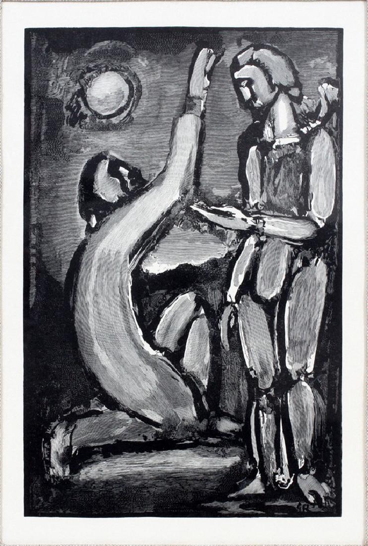 GEORGES ROUAULT WOODCUT IN BLACK & WHITE (1 of 4)