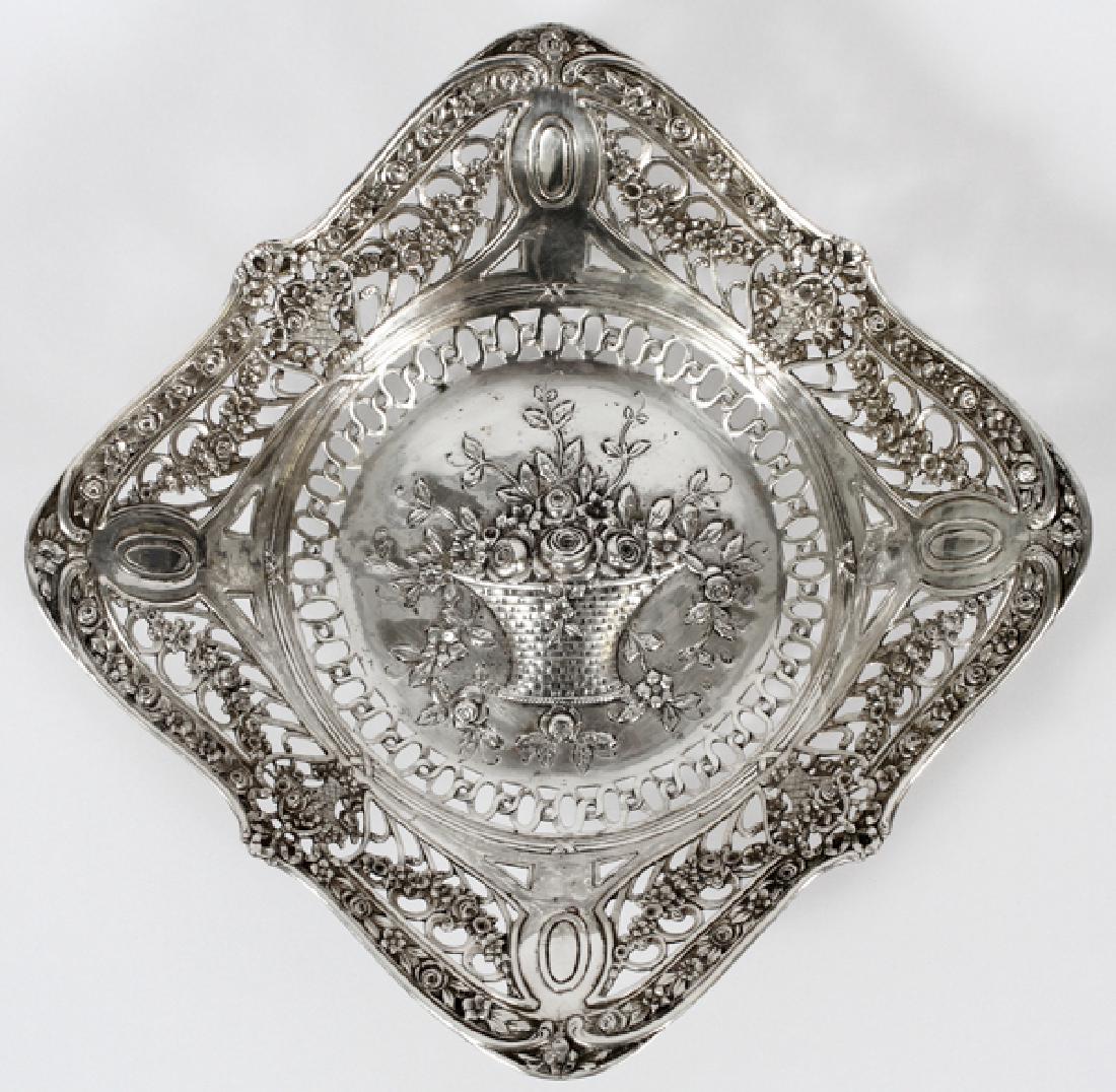 GERMAN SILVER FRUIT BOWL (1 of 4)