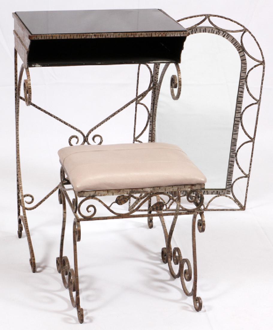 LADY'S DRESSING TABLE BENCH & MIRROR 1930 (1 of 2)