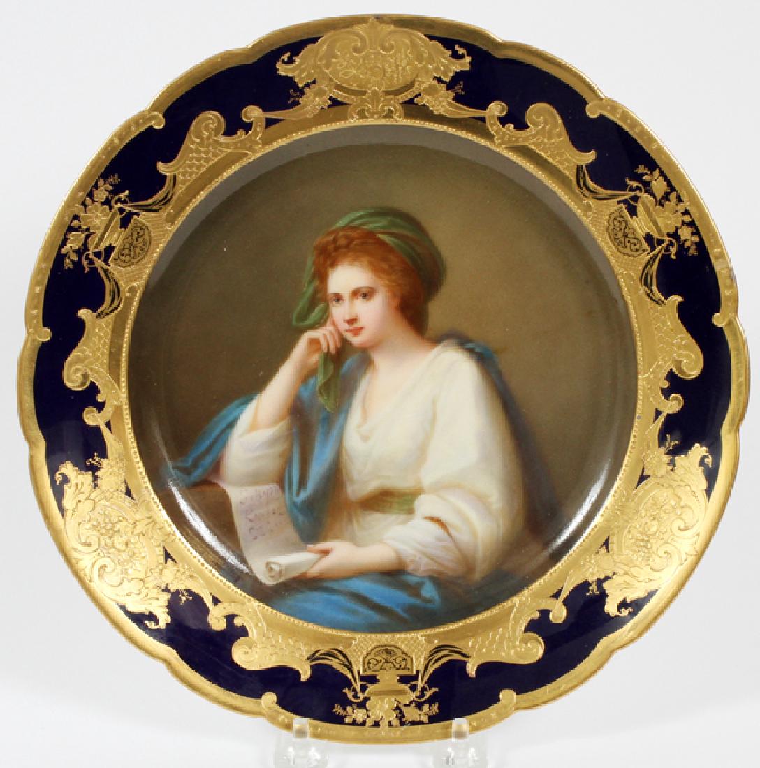 DRESDEN PORCELAIN PORTRAIT PLATE EARLY 20TH C. (1 of 2)