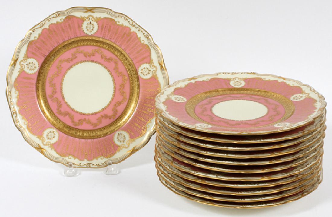 BLACK KNIGHT ANTOINETTE PORCELAIN DINNER PLATES (1 of 2)