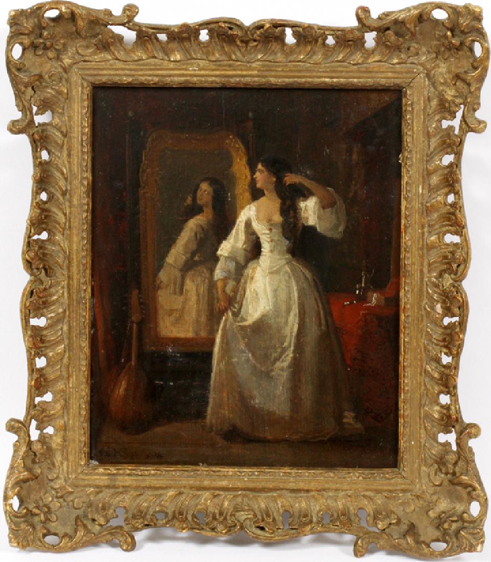 JOSEPH HIGHMORE OIL ON WOOD PANEL (1 of 5)